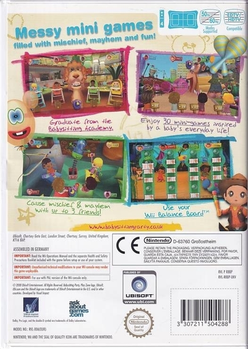 Babysitting Party - Wii (B Grade) (Used)